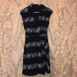 Tommy Hilfiger Navy Wrap Dress Size S